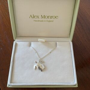 Alex Monroe Silver Turtle Necklace